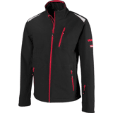 fortis softshell jas 24 zwartrood