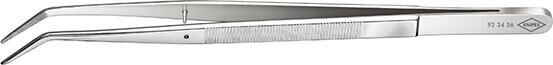 Knipex Precisie-pincet spits, gebogen vernikkeld 155mm
