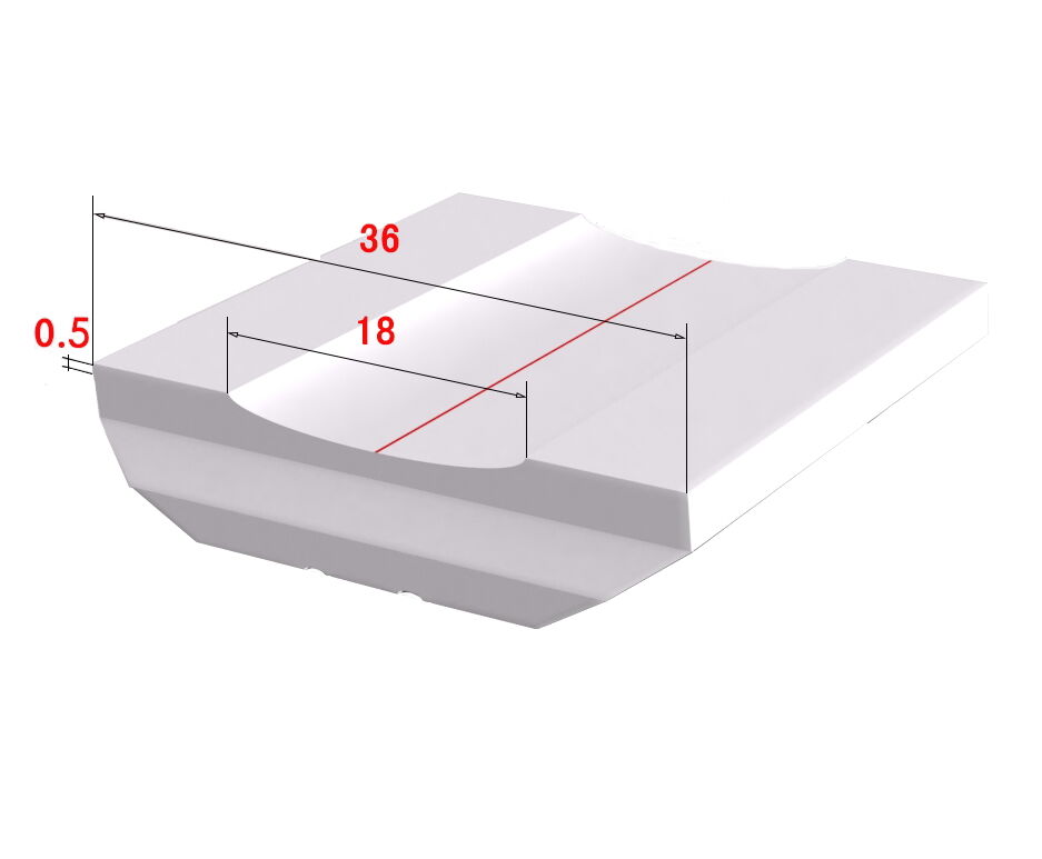 Clark lassteentjes vlak groef 0.5 x 18mm