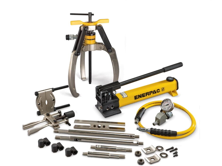 Enerpac hydraulische trekker master set lock-grip 3 armen met handpomp