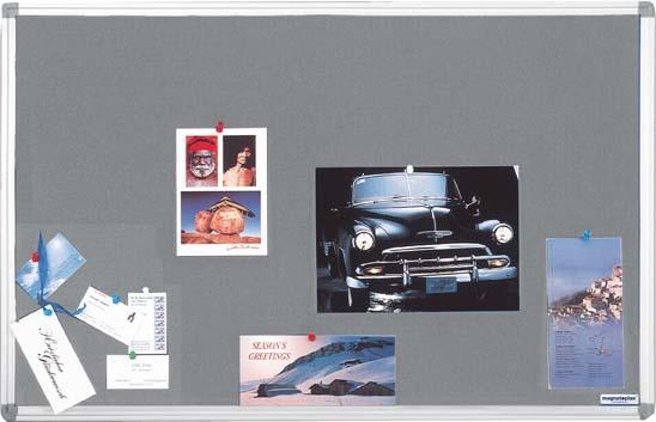 Product afbeelding Textielbord blauw  900 x 600 mm