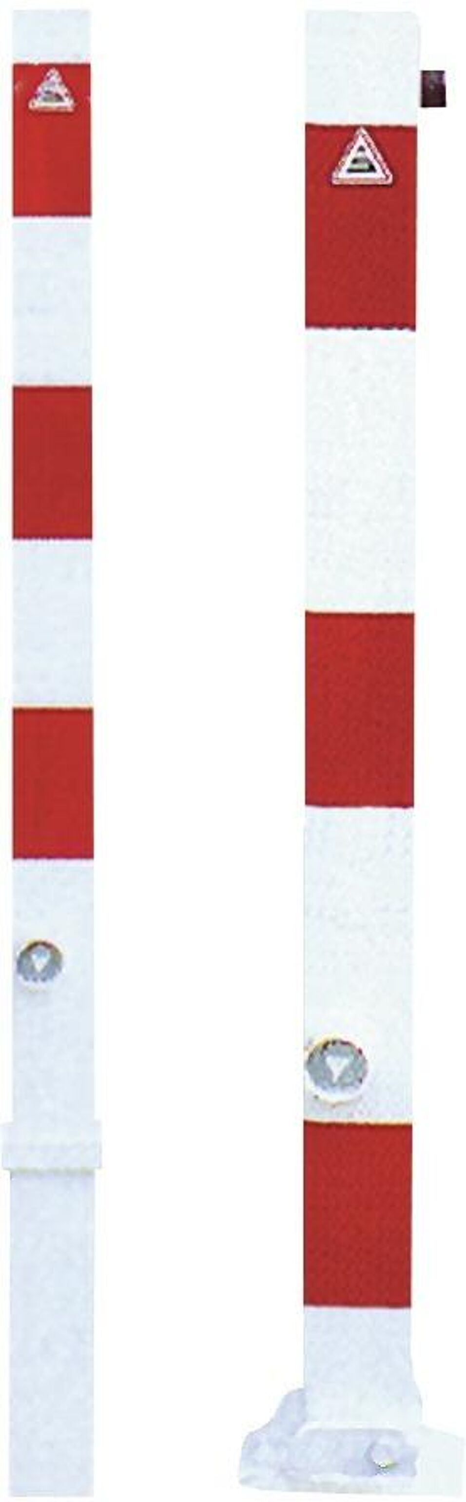 Product afbeelding Afzetpaal verzinkt rood/w 70x70mm
