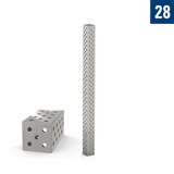 Demmeler afstandsbalk U-vorm L3000 dr