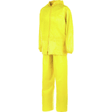 regenpak met capuchon geel