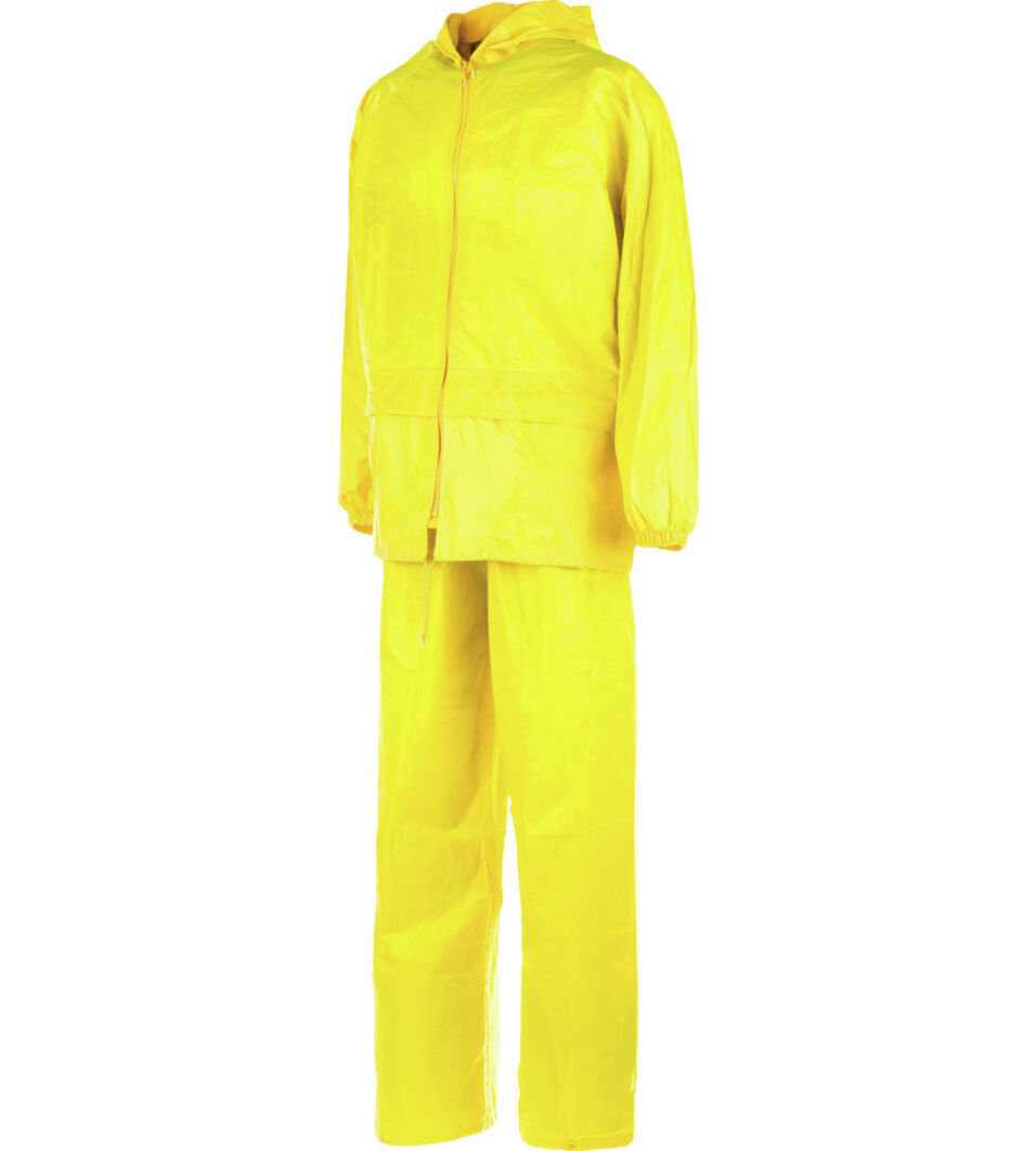 Product afbeelding Asatex Regenpak met capuchon geel maat XXL