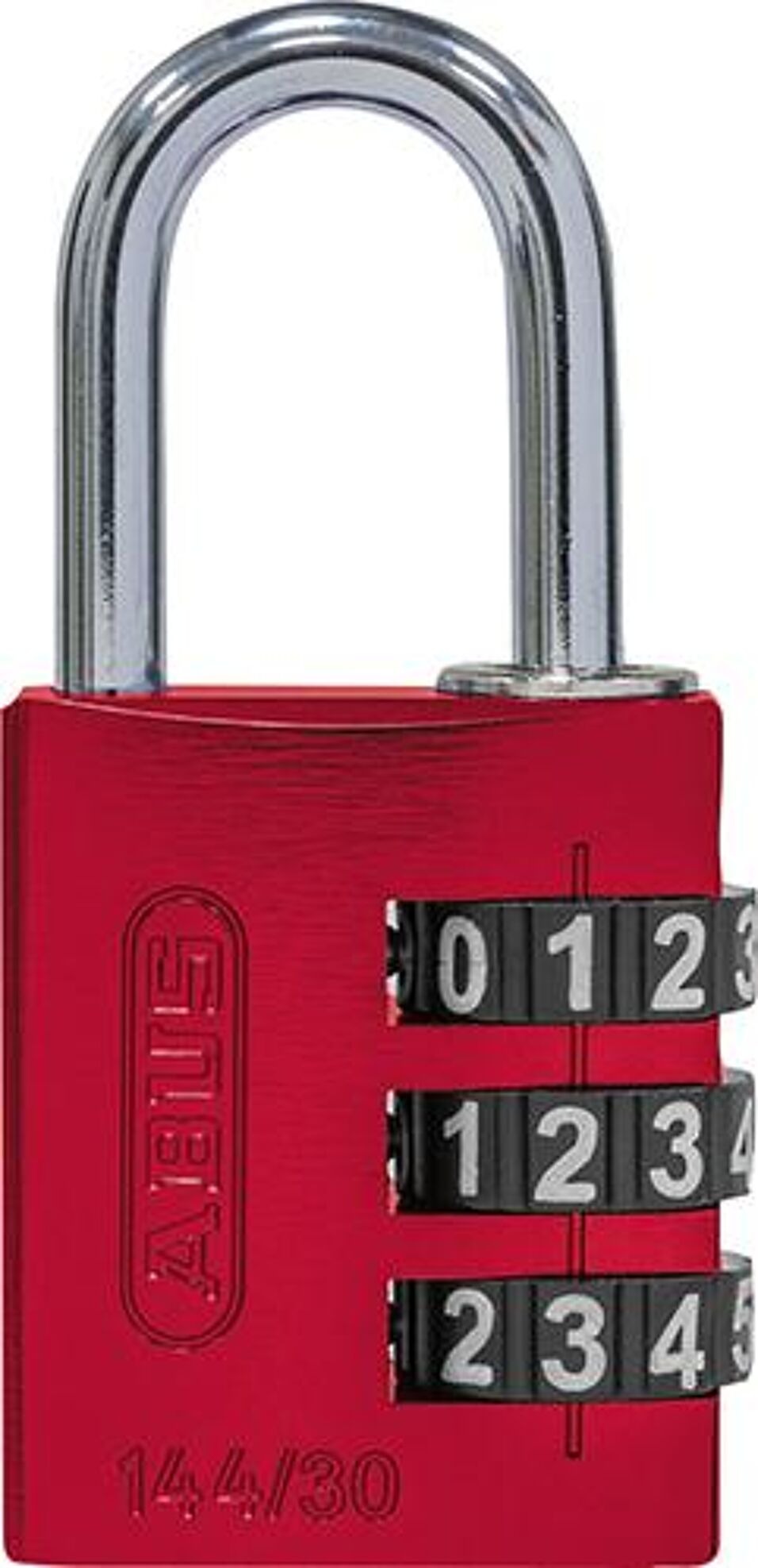 Product afbeelding ABUS hangslot cijfercode 144/30 rood Lock-Tag