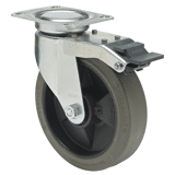 Colson zwenkwiel JSRG met topplaat en rem 100 x 40mm 150kg