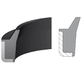 Afstrijker AM 43 NBR 90 - 55 x 65 x 7 x 10 mm