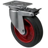 Colson zwenkwiel JSCP met topplaat en rem 160 x 50mm 285kg