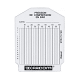 Facom Zakje met 100 meetkaarten  912a.fc