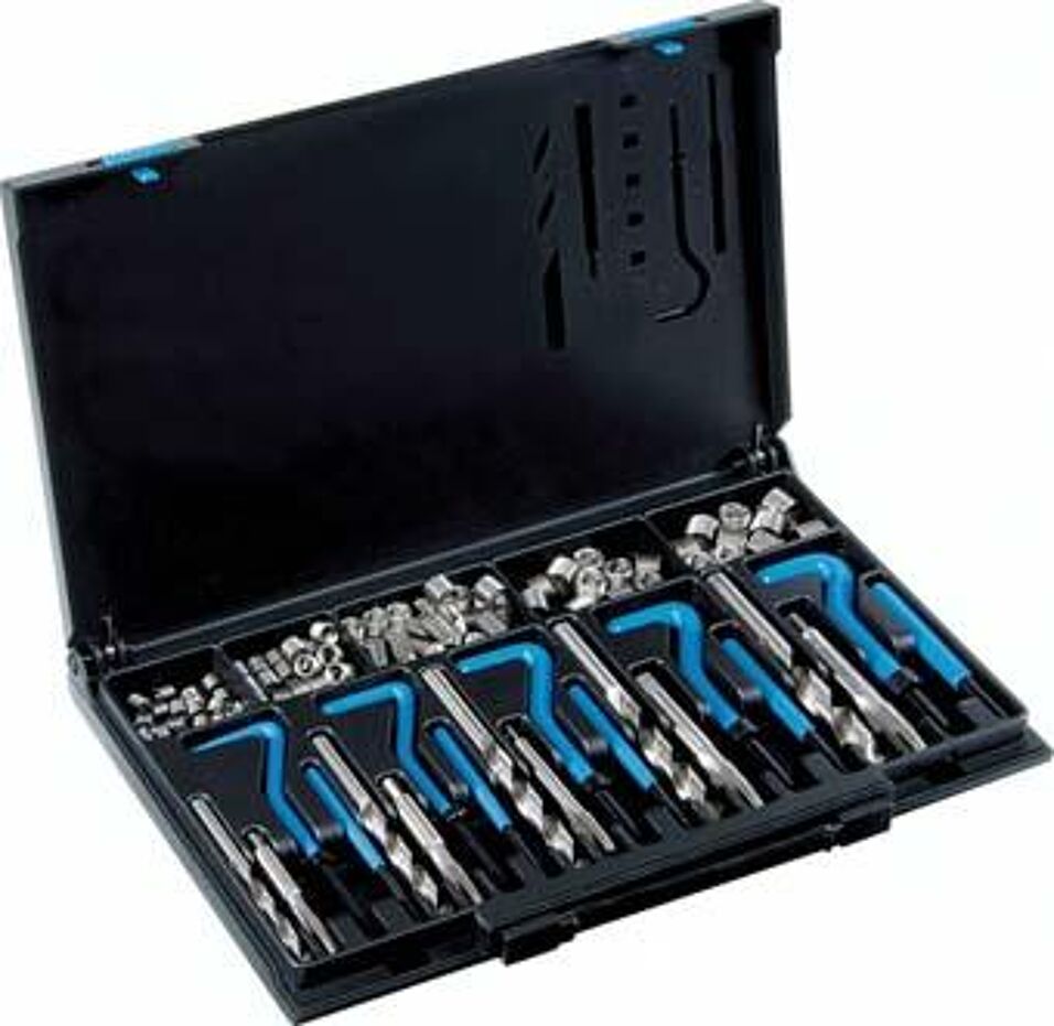 Product afbeelding V-Coil Schroefdraad-reparatie-set in kunststof cassette M5-M12
