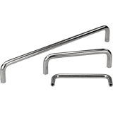 Beugelgreep halfglans RVS M5x10    130mm