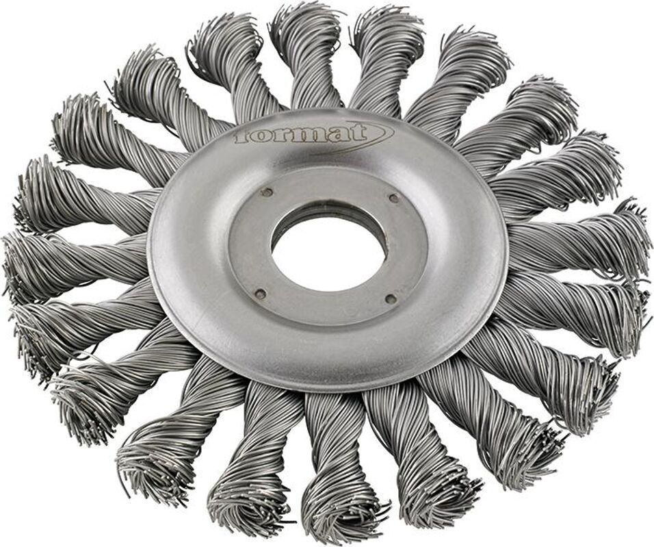 Product afbeelding Format Roterende staaldraadborstel Staaldraad getordeerd 178mm