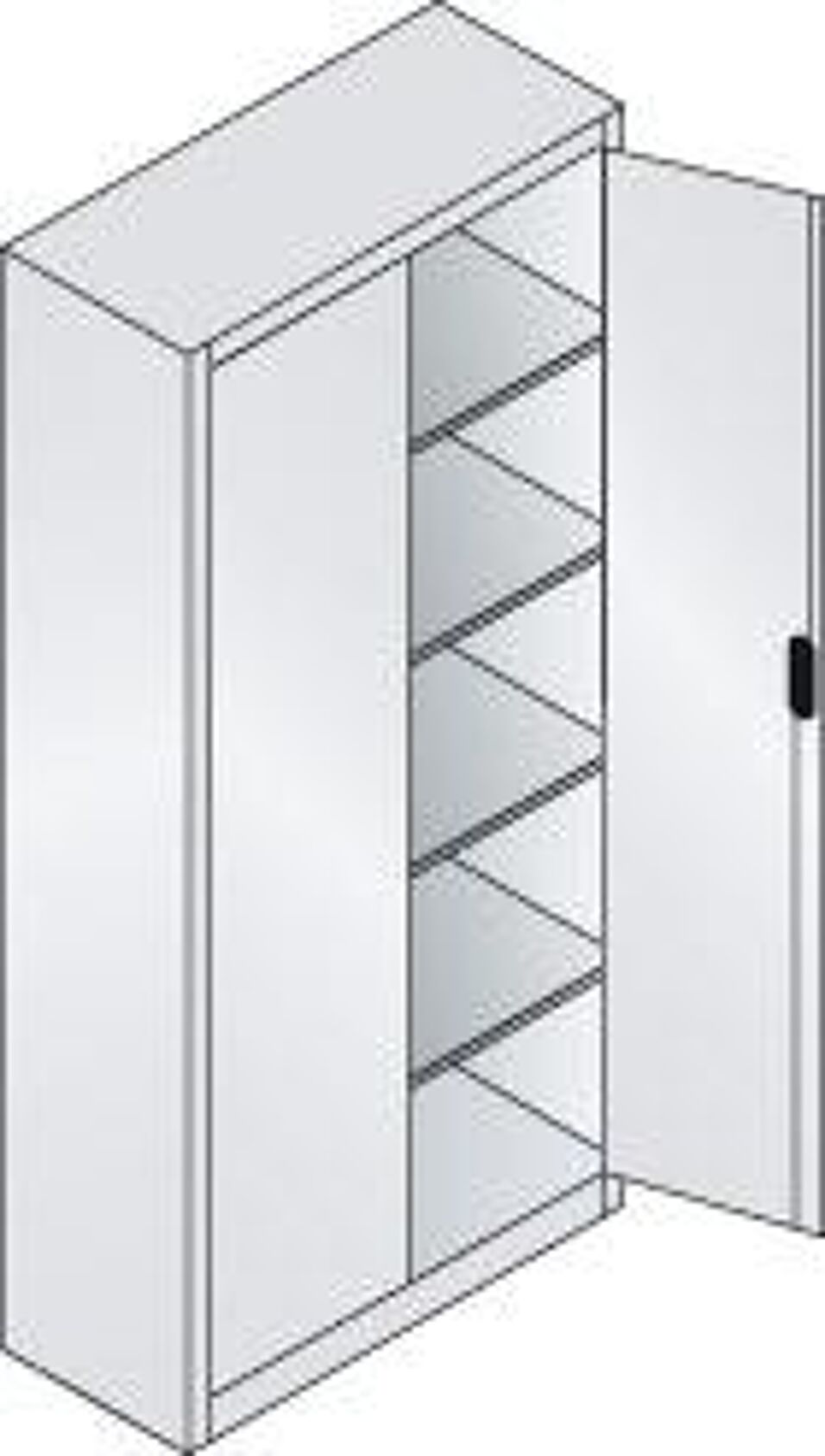 Product afbeelding Draaideurkast 7035/5012