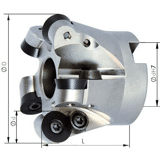Opsteekfrees met IK, 7 tanden, voor RD D 100x32mm