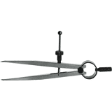 Format Precisie-steekpasser met veer 200mm