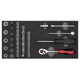 Gedore red Dopsleutelset 1/4