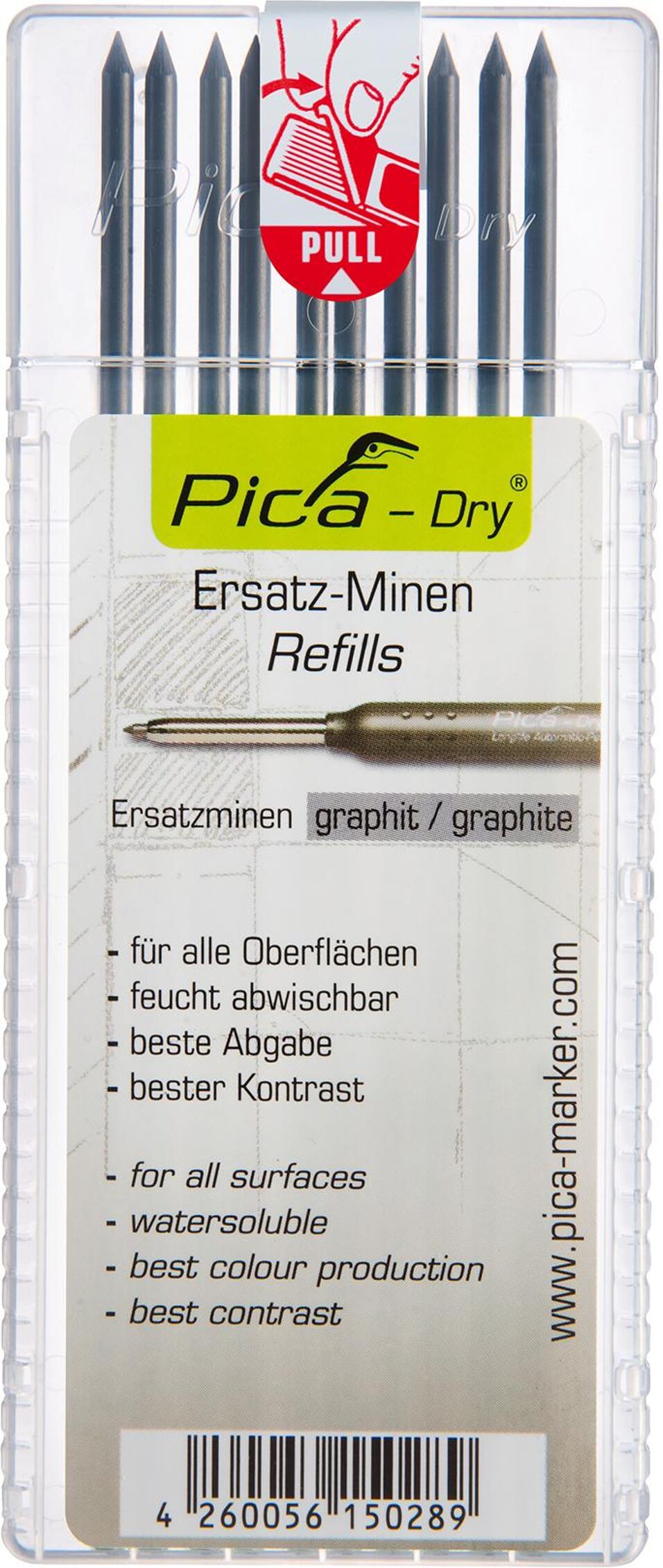 Product afbeelding Pica Reservestiftenset grafiet
