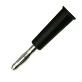 Cm stekker zwart 4 mm 08.4010