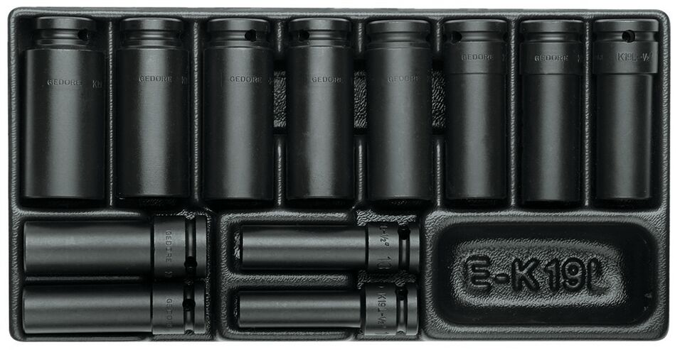 Product afbeelding Gedore Slagmoer-dopsleutelset 1/2" 1500 ES-K 19 L