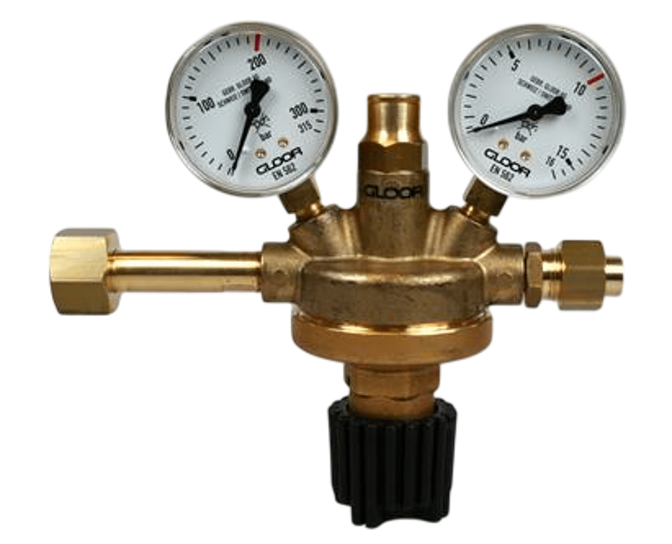 Product afbeelding Gloor batterijreduceerventiel manometer 0-10bar 5180-AR-RU3