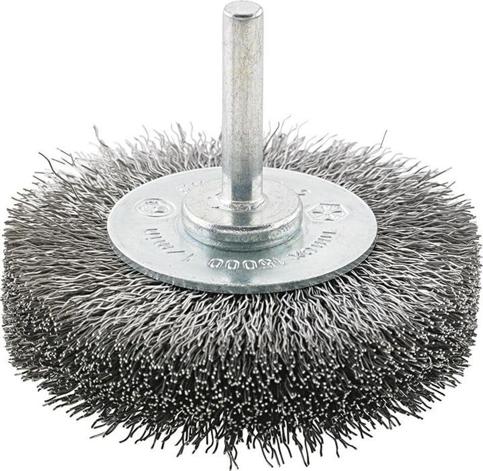 Product afbeelding Format Roterende staaldraadborstel Staaldraad gegolfd 30mm