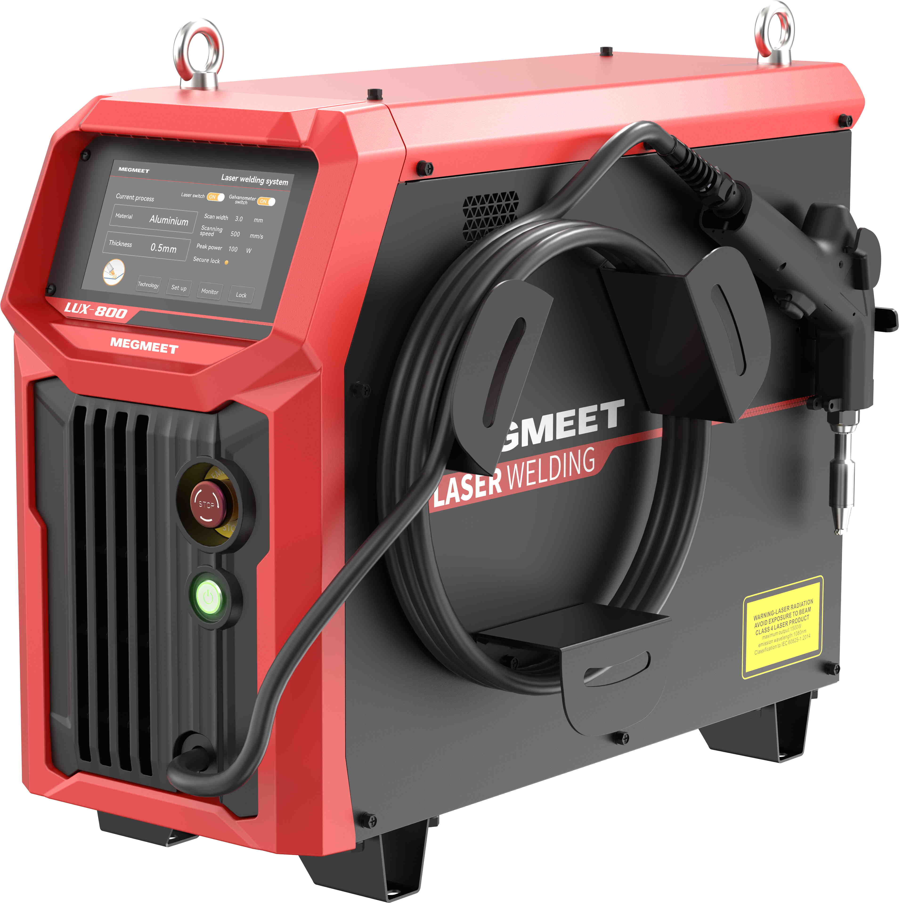 Megmeet handlaser Lux 800 luchtgekoeld