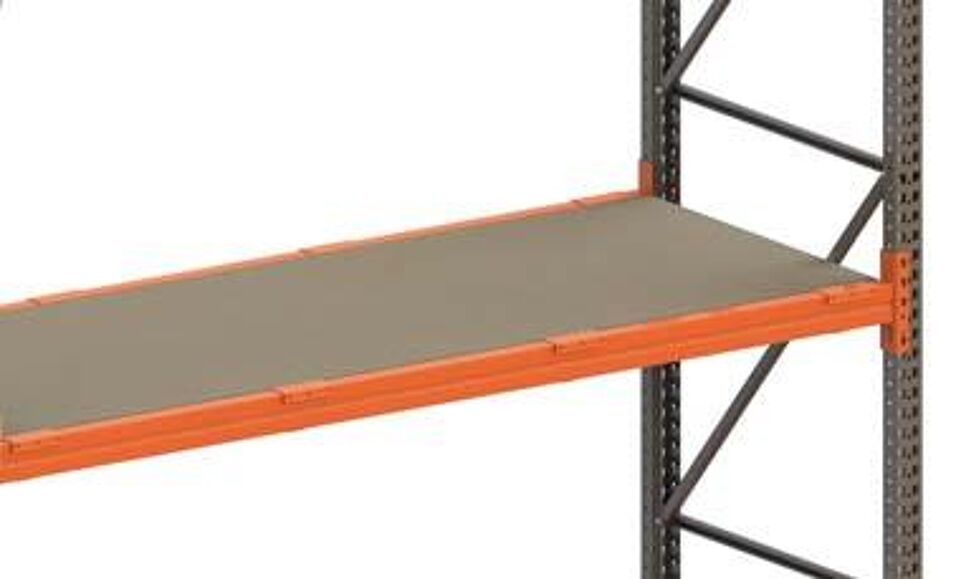 Product afbeelding Legbord van spaanplaat 3300 x 1100 x 19 mm met die pteligger met boord voor multipal
