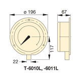 Enerpac Manometer 0- 70 bar t6001l