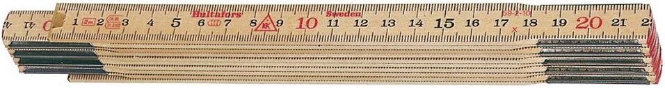Product afbeelding Hultafors duimstok hout gelakt 2m 10-delig