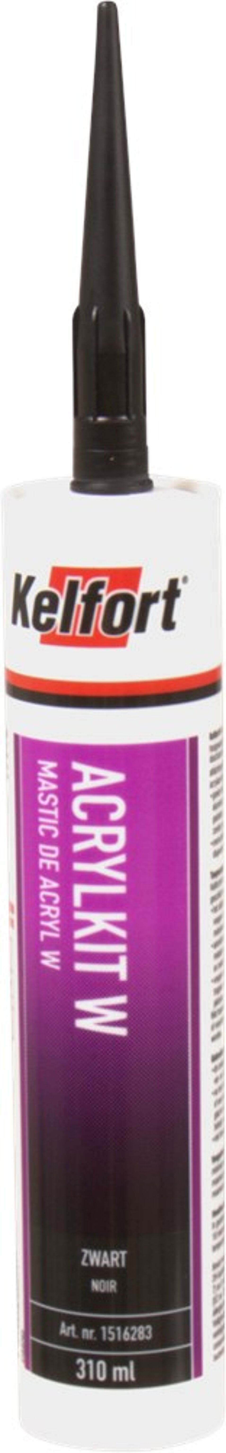 Product afbeelding Kelfort acrylaatkit zwart    310ml w