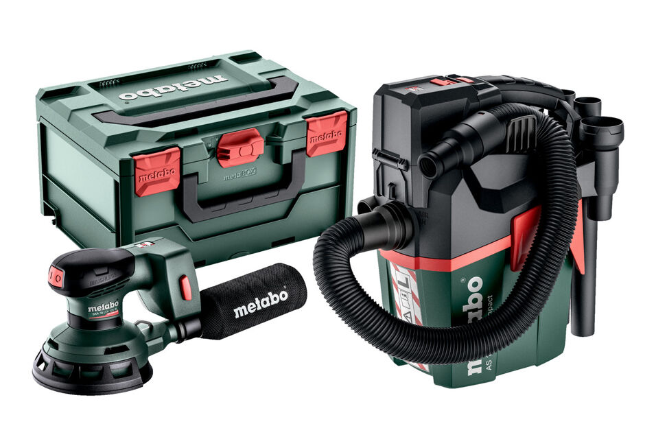 Product afbeelding Metabo accu machineset SXA18LTX125BL+AS18LPC