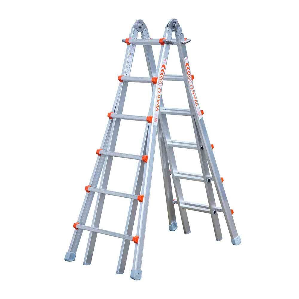 Waku telescoopladder 4 x 6 treden