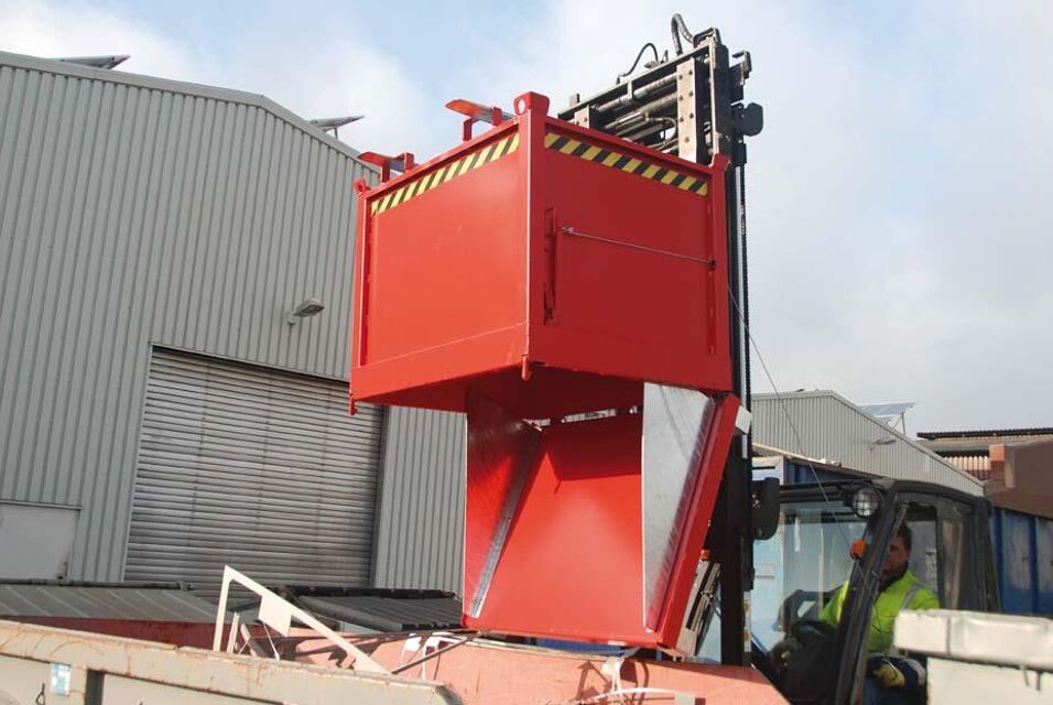 Product afbeelding Bodemklepcontainer FB ral 2000 2000 lt
