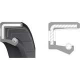 Oliekeerring WA NBR 70 A10 25x47x7mm