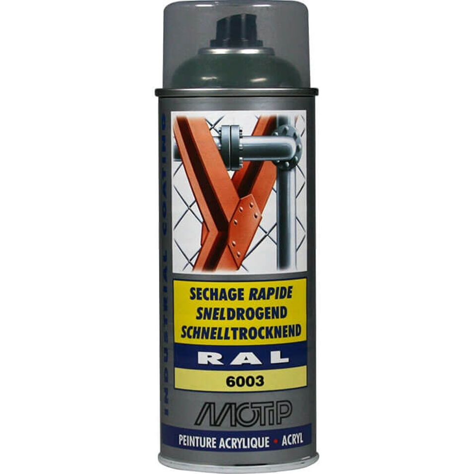 Product afbeelding MoTip Industrial Lak RAL 6003 Hoogglans Olijfgroen 400 ml