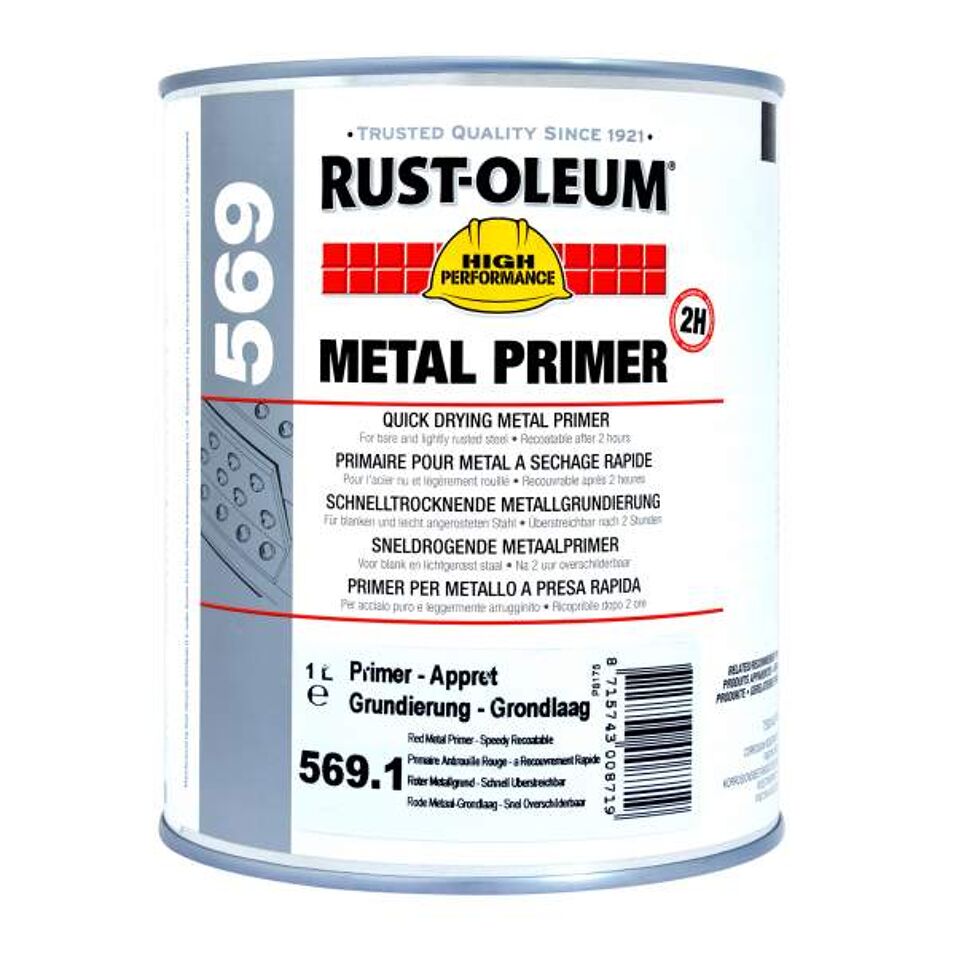 Product afbeelding Rust-Oleum metaalprimer 569 roodbruin 1 l