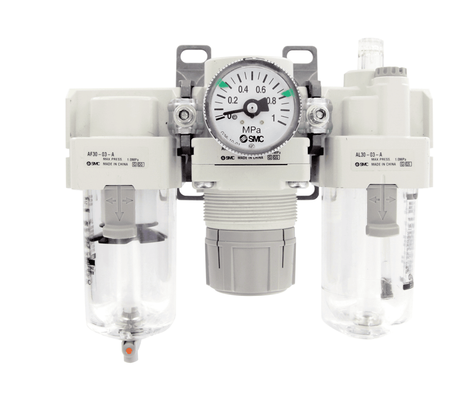 Product afbeelding SMC Luchtcombiset 3/8" - AC30-F03E-B