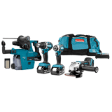 Makita Combiset voor allround boor-, schroef- en slijpwerk DLX4103W