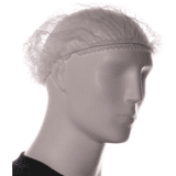 Haarnet wit pp wokkel baret 100st.