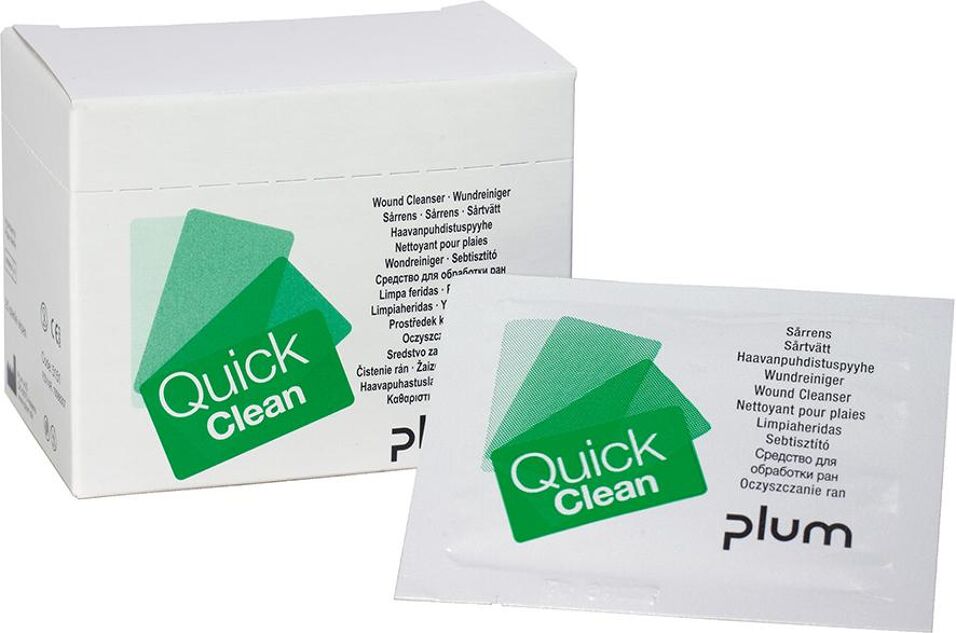 Product afbeelding Plum wondreiniger Quickclean a 20 stuks