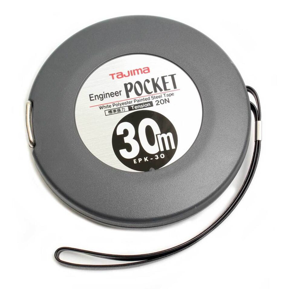 Product afbeelding Tajima stalen landmeter Engineer Pocket met loos begin 10mmx20m