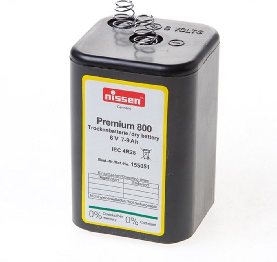 Product afbeelding Nissen zinkkool batterij  IEC4R25   6,0 v