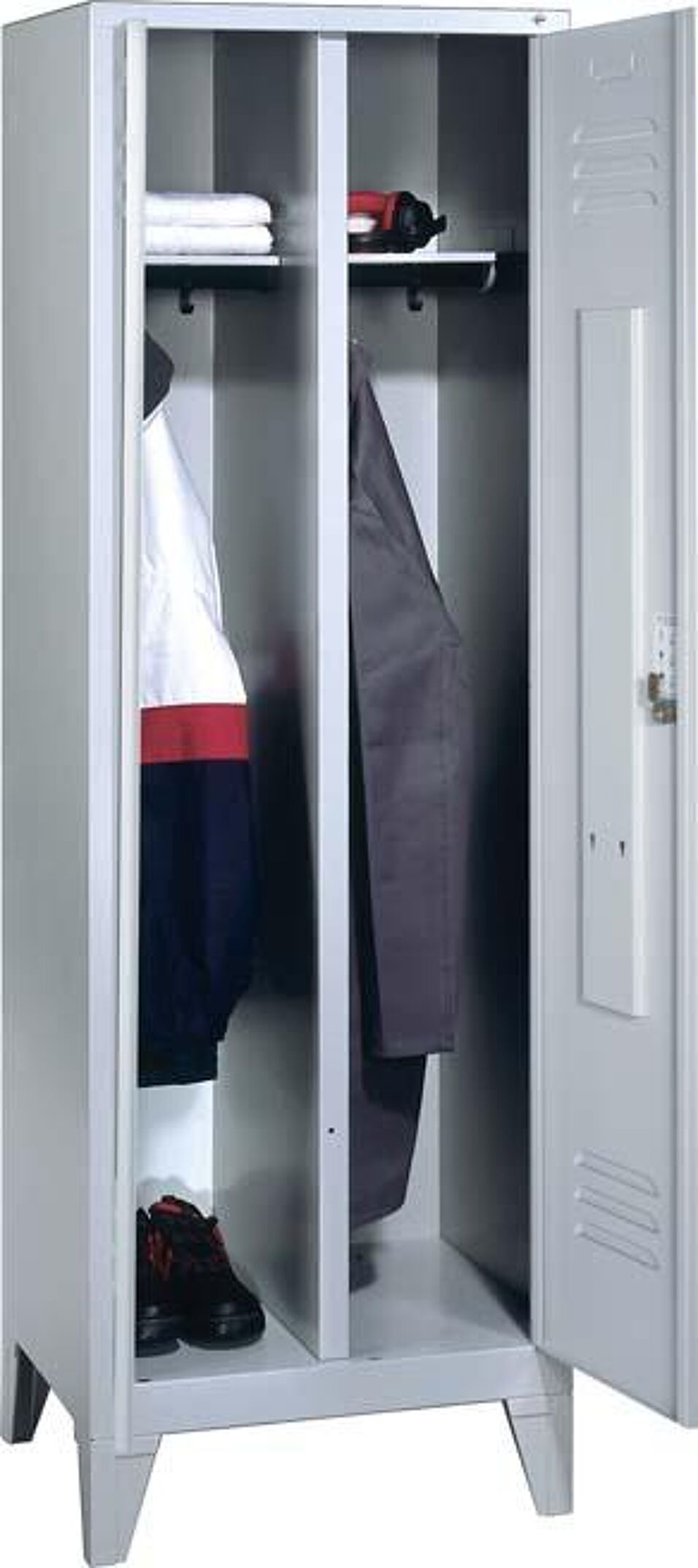 Product afbeelding Garderobekast poten 8012-42 7035/5010