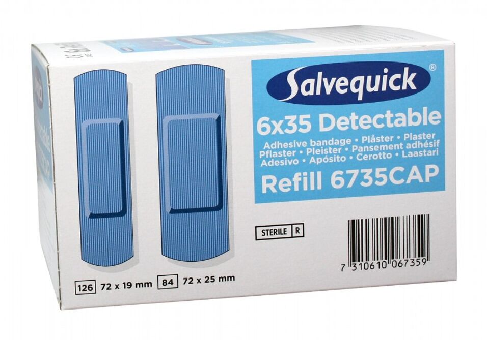 Product afbeelding Salvequick Detectable pleister 6x35 6735