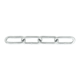 Voetketting DIN763 10mm elektrolytisch verzinkt