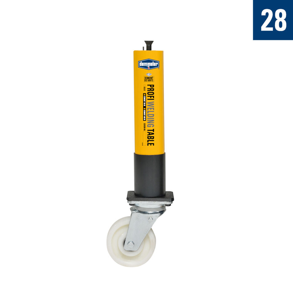 Product afbeelding Demmeler tafelvoet 650 wiel zonder rem