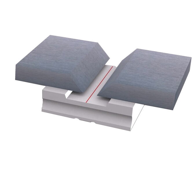 Clark lassteentjes vlak RVS groef 1.3 x 13mm