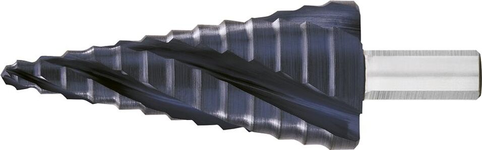 Product afbeelding Exact Getrapte boor HSS TiAlN 4-voudige spiraalgroef 4-12mm