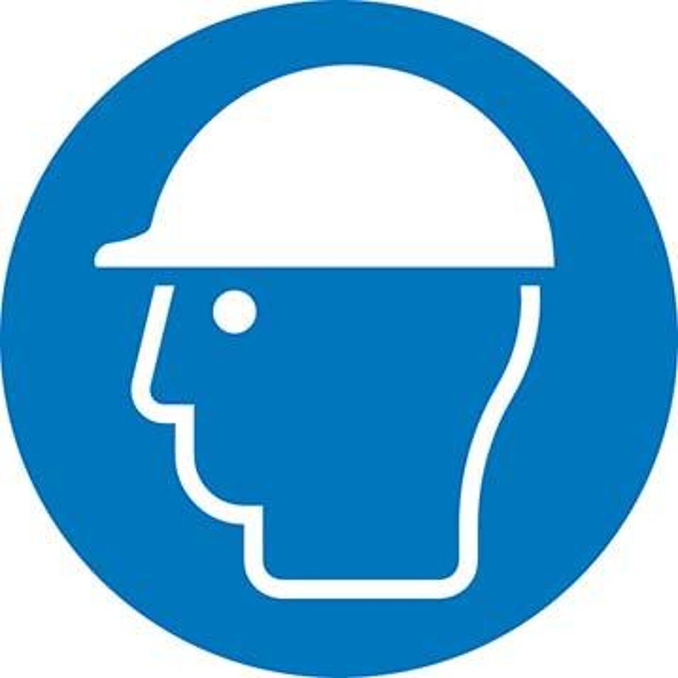 Product afbeelding Schild hoofdbescherming 200 mm PVC-Folie